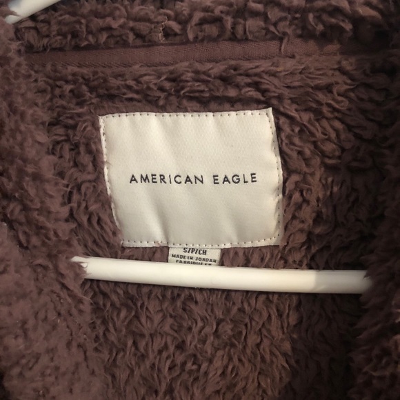 Small American Eagle Sherpa Hoodie - Picture 3 of 3